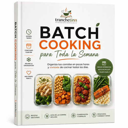 Batch Cooking Semanal – Organiza tus comidas y ahorra tiempo cada día.