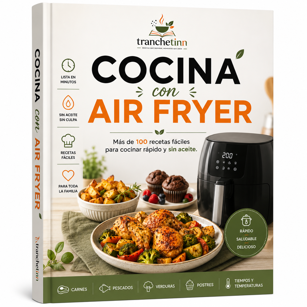 Cocina con Air Frier – 100 recetas fáciles